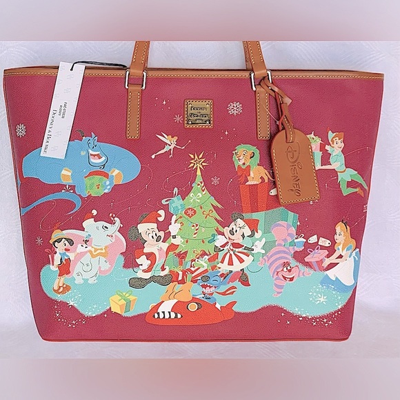 SALE - Dooney & Bourke Disney Parks Disney Christmas Holiday Large Tote Bag - Picture 6 of 15